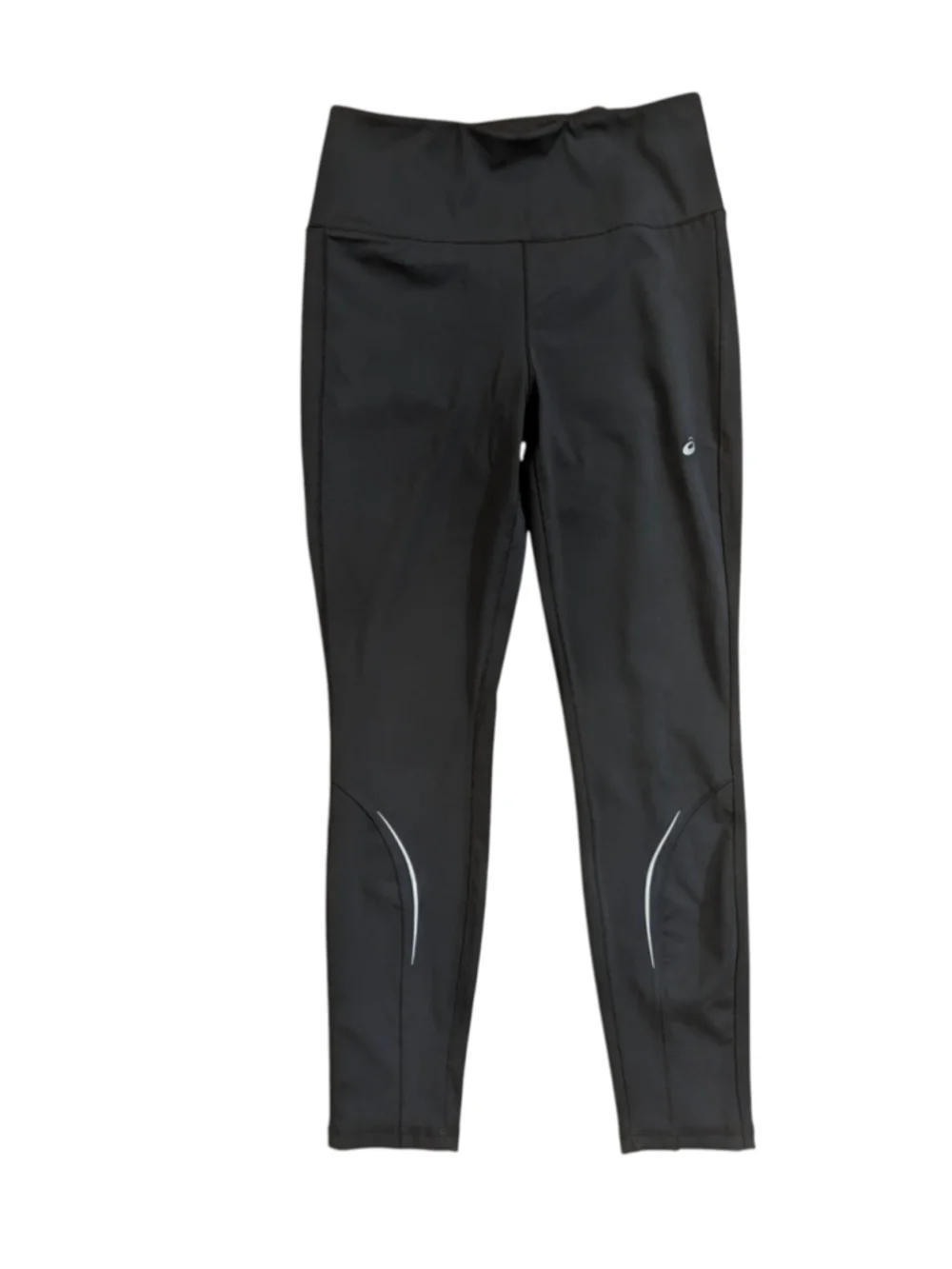 ASICS Black Leggings White Accents Size Medium